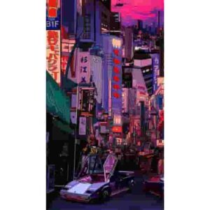 Cyberpunk Japan Aesthetic Premium Poster Pakistan