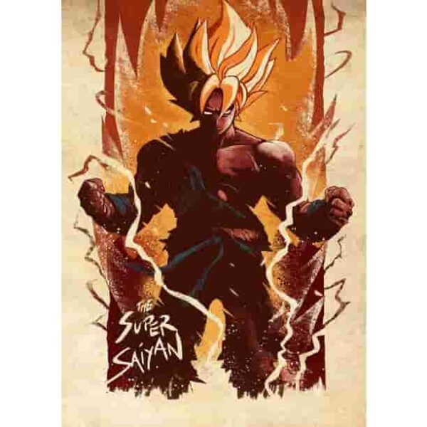 Super Saiyan Goku Dis Premium Wall Art Pakistan