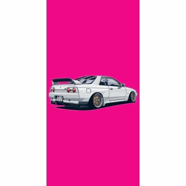 Pink Nissan GTR Car Premium Wall Art Pakistan