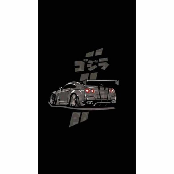 Black Nissan GTR Premium Wall Art Pakistan