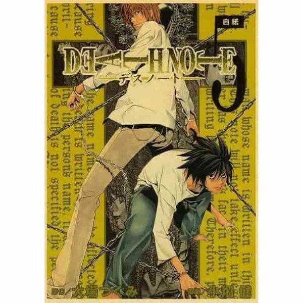 DEATH NOTE RETRO Premium Wall Art Pakistan