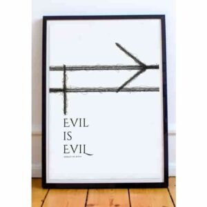 EVIL IS EVIL The Witcher Premium Wall Art Pakistan