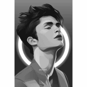Hey Boy B&W Premium Wall Art Pakistan