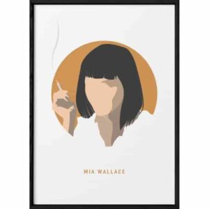 Mia Wallace Pulp Fiction Premium Wall Art Pakistan