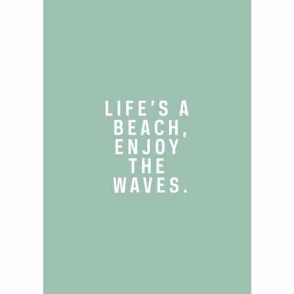 LIFE IS A BEACH Premium Wall Art Pakistan