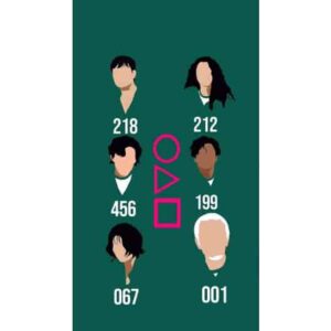 Squid Game Group Premium Wall Art Pakistan