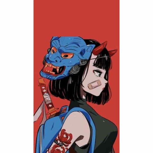 Samurai Girl Premium Quality Poster Wall Art Pakistan