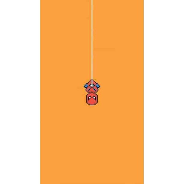Lil Spider-Man In Orange Premium Wall Art Pakistan