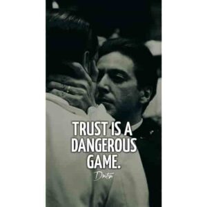 Trust Is A Dangerous Game Godfather Premium Wall Art Pakistan