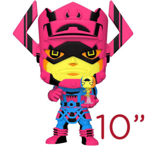 Marvel Galactus with Silver Surfer (Black Light Version) 10" Jumbo Funko POP Original